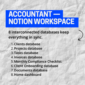Accountant — Notion Workspace Template