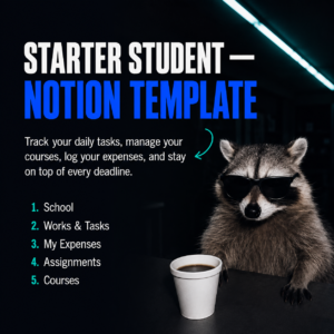 Starter Student Dashboard — Notion Template