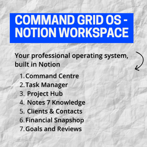 Command Grid OS — Professional Notion Workspace