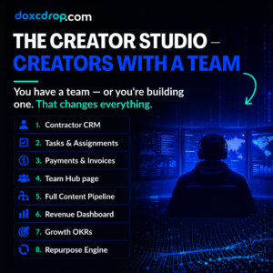 The Creator Studio — Notion Template for Content Creators with a Team