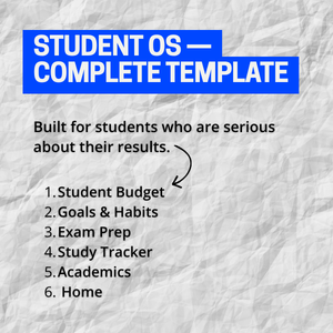Student OS — Complete Academic Notion Template