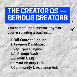 The Creator OS — Notion Template for Serious Content Creators