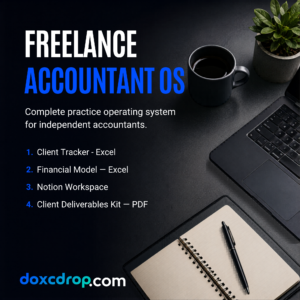Freelance Accountant OS — Excel, Notion & PDF Bundle for Independent Accountants