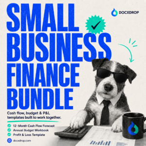 Small Business Finance Bundle — Cash Flow, Budget & P&L Templates