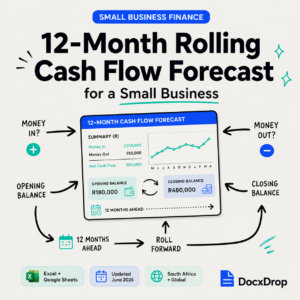 How to Create a 12-Month Rolling Cash Flow Forecast for a Small Business