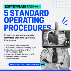 Small Business SOP Template Pack — 5 Standard Operating Procedures (Word & PDF)
