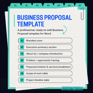 Business Proposal Template (Editable Word Document)