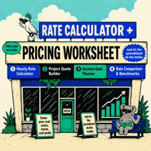 Freelancer Rate Calculator + Pricing Worksheet (Excel)