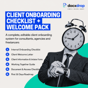 Client Onboarding Checklist + Welcome Pack (Word & PDF Template)
