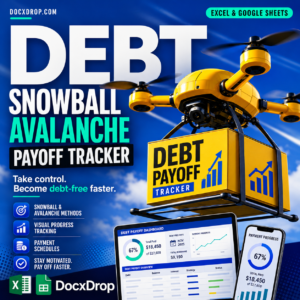 Debt Snowball & Avalanche Payoff Tracker — Excel & Google Sheets