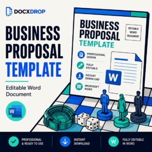 Business Proposal Template (Editable Word Document)
