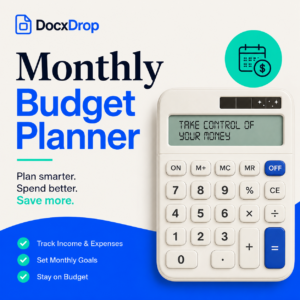Monthly Budget Planner