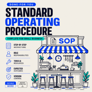 Standard Operating Procedure Template for Small Business